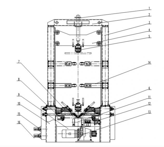 Z18自動タック溶接 システムH-beamの生産ライン松下電器産業KRII-350